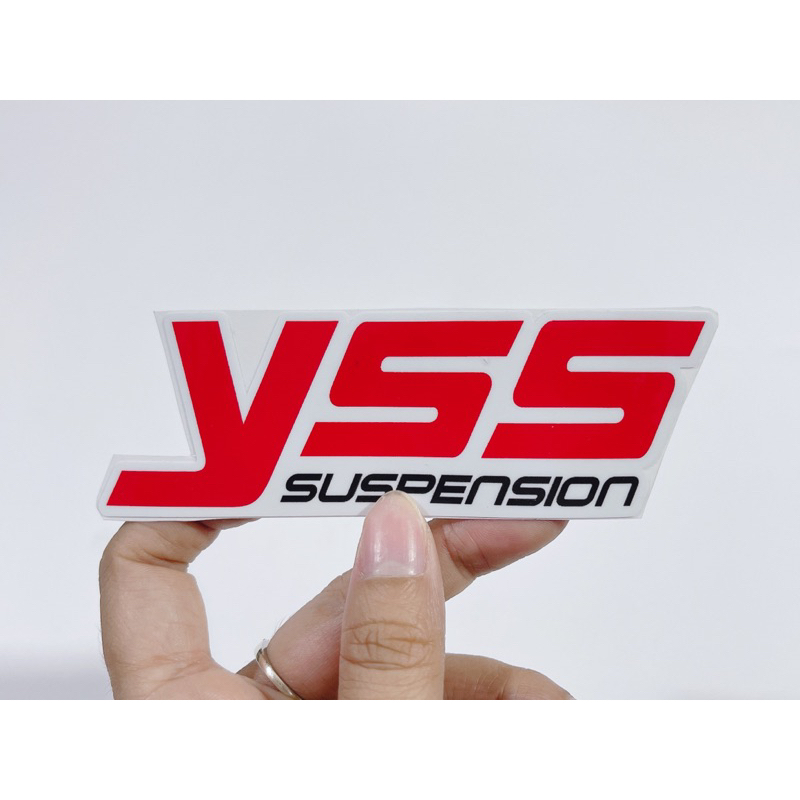 Tem dán chữ Yss in chìm dán trang trí xe máy, laptop…có sẵn keo