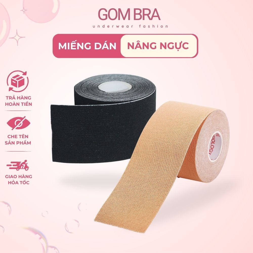Miếng dán nâng ngực cho nữ GOM BRA, cuộn dán ngực vô hình,  tiện dụng tạo được nhiều kiểu nâng ngực đa năng - SA-144