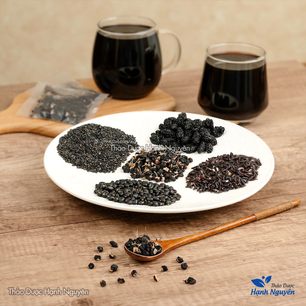 Trà ngũ hắc 30 set đã rang thơm , kích thích mọc tóc, đẹp da