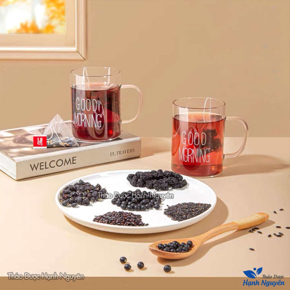 Trà ngũ hắc 30 set đã rang thơm , kích thích mọc tóc, đẹp da