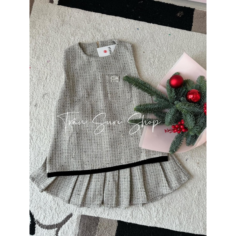 SET DẠ SN VÁY XẾP LI