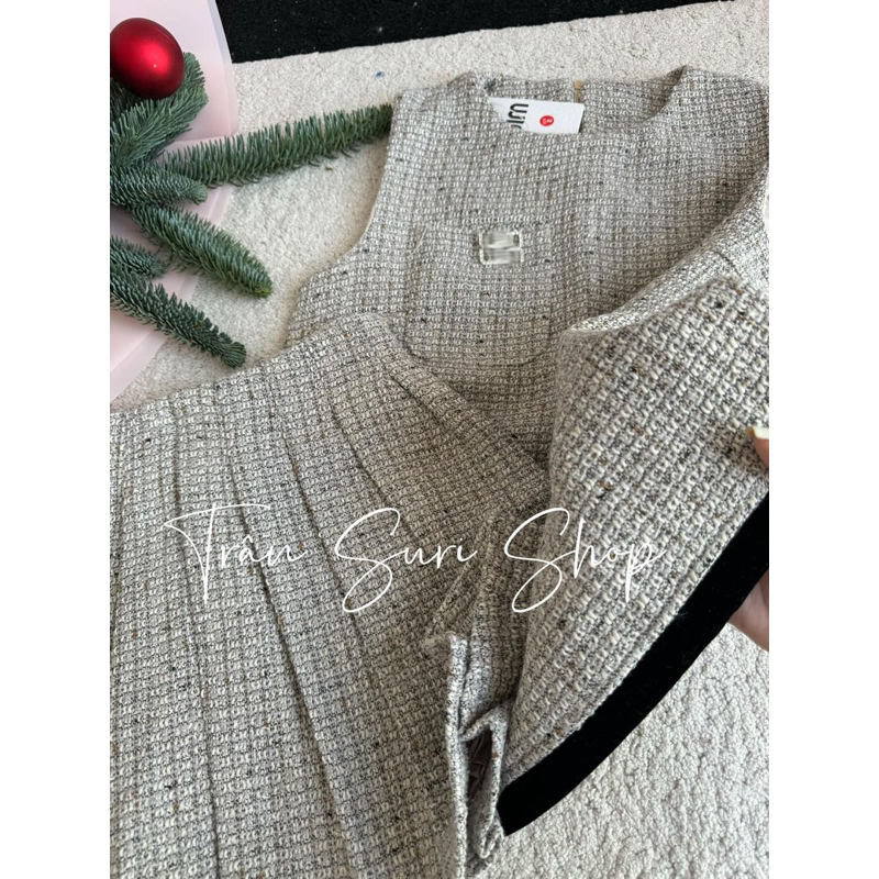 SET DẠ SN VÁY XẾP LI