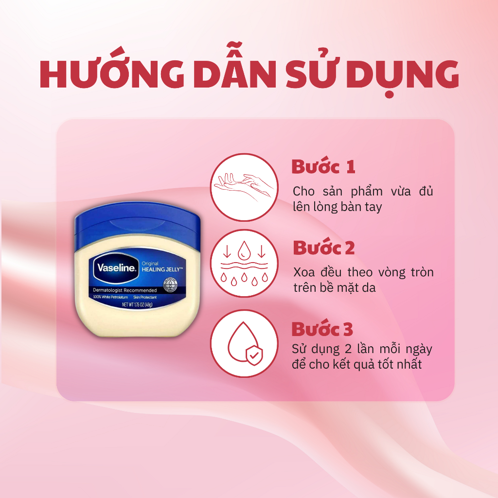Vaseline Loại Bỏ Da Khô Da Chết Giảm Nứt Nẻ Da - Sáp Dưỡng Da Môi Body Mịn Màng - Dưỡng Da Cấp Ẩm Vaseline Mềm Mại 49g