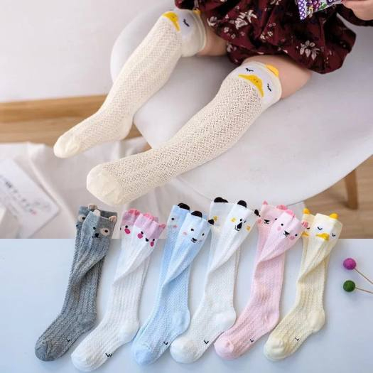 Tất cho bé, tất lưới dài cho bé 0 đến 3 tuổi mềm mại, thoáng mát/ Tất lưới chống muỗi