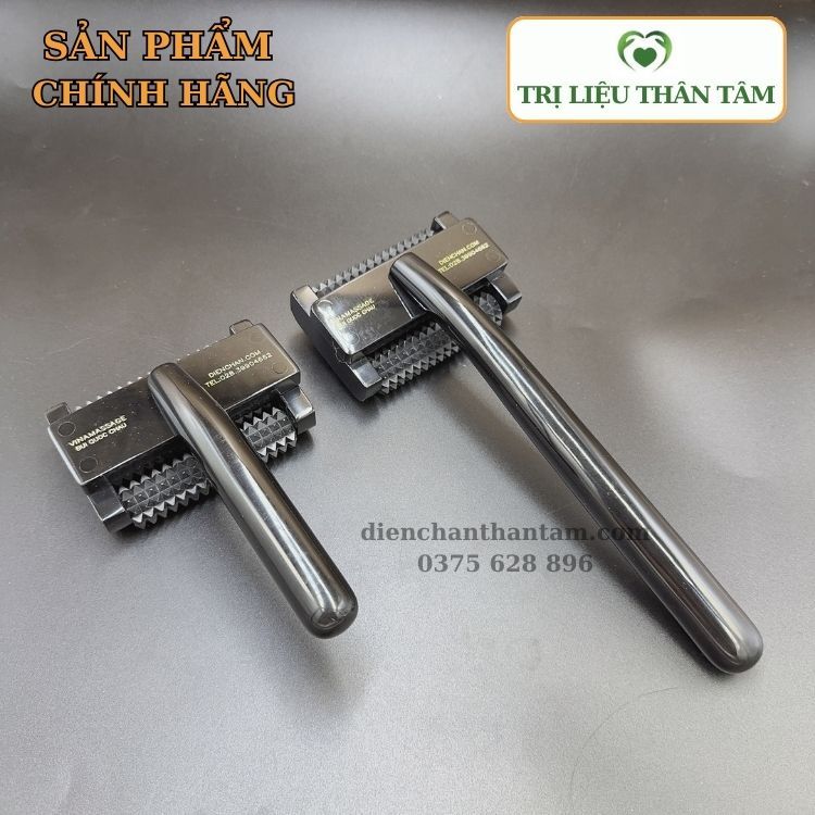 Cây lăn ba trục cán dài, cán ngắn diện chẩn chính hãng