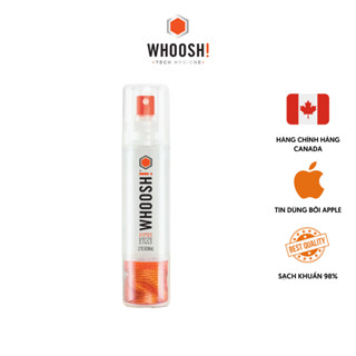 Nước Lau Màn Hình Cảm Ứng WHOOSH! Screen Shine GRAB N’ GO 80ml Vệ Sinh Màn Hình Cho Du Lịch Có Ngăn Đựng Khăn