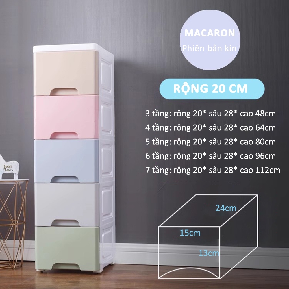 Tủ lưu trữ kẽ hở 20 cm Giá đỡ nhà bếp phòng ngủ phòng tắm loại ngăn kéo lưu trữ khe hẹp