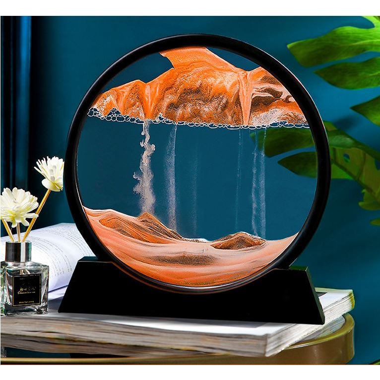 Tranh Cát Chảy chuyển động 3D Trang Trí, Decor Bàn Làm Việc, Quà Tặng Độc Đáo Nghệ Thuật