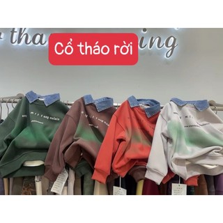 Áo nỉ lót lông cổ bò tháo rời bé trai, áo nỉ cổ sơ mi, áo nỉ lot lông cho bé