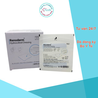 Băng dán Hydrocolloid Renoderm, dán vết thương, dán mụn hút dịch tốt, hạn chế thâm sẹo (10cmx10cm) 1 miếng