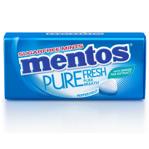 [Quà tặng không bán] Combo 2 hộp thiếc Kẹo ngậm không đường Mentos Pure Fresh