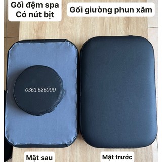 Gối đệm spa có nút bịt , gối êm kt 23 x 35x 5cm