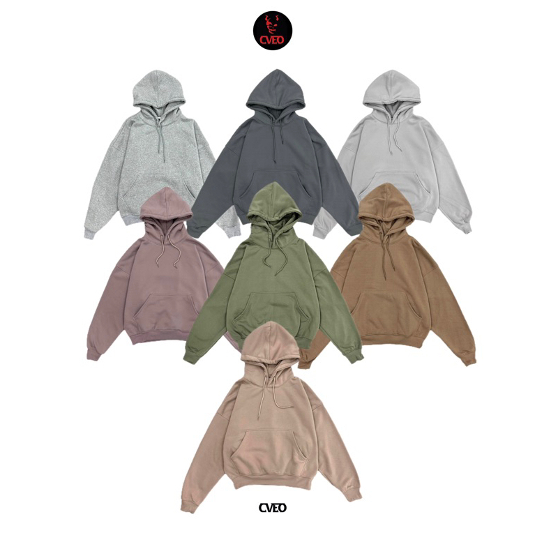 ÁO HOODIE FORM BOXY TRƠN NỈ BÔNG CVEO LOCAL BRAND