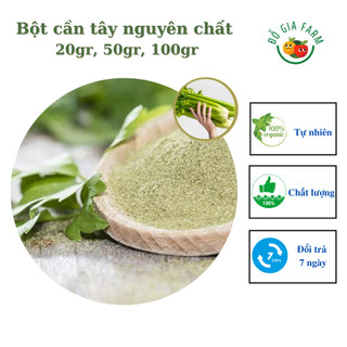 Bột cần tây nguyên chất hỗ trợ vóc dáng, pha nước uống - đồ ăn, gói 20g, 50g, 100g
