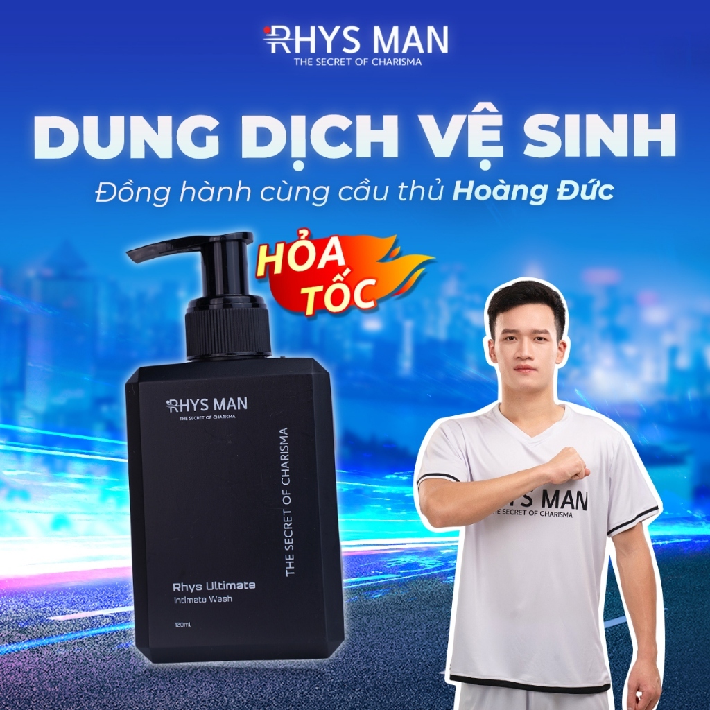 Dung dịch vệ sinh nam giới RHYS MAN Rhys Ultimate hương bạc hà 120ml