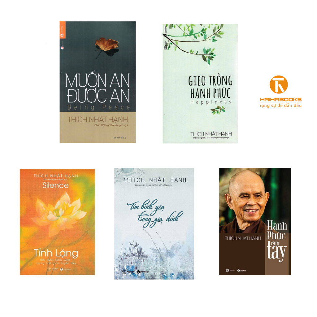 Sách - Bộ 5 Cuốn sách hay của Thiền sư Thích Nhất Hạnh - Thái Hà Books
