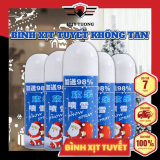 Bình xịt tuyết trắng trang trí noel giáng sinh, bình xịt tạo tuyết không tan noel - Huy Tưởng