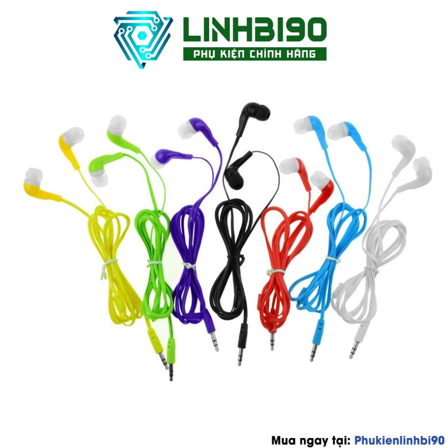 TAI NGHE CHÂN TRÒN DÀNH CHO IPHONE, SAMSUNG, OPPO SIÊU HOT - Phụ kiện linh bi 90