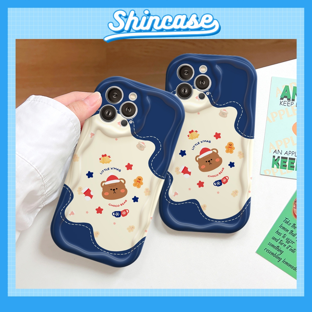 Ốp Lưng Điện Thoại Iphone hoạ tiết Little Xmas sóng nổi 6/6plus/7/8/plus/x/xs/xr/11/12/13/14/15/pro/max/promax