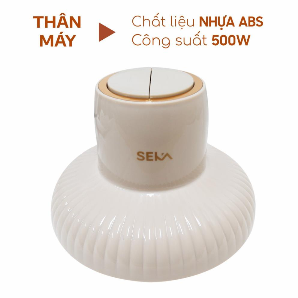 Máy xay thịt đa năng Seka công suất 500W dung tích 2L, cối thủy tinh, xay thịt, xay tỏi ớt, rau củ bảo hành 12 tháng