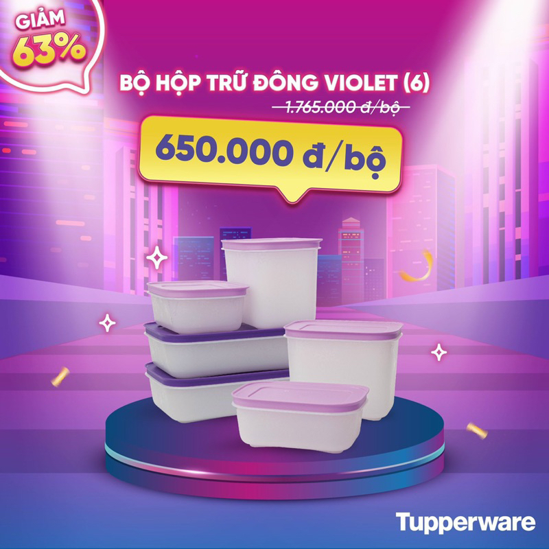 BỘ HỘP TRỮ ĐÔNG VIOLET
