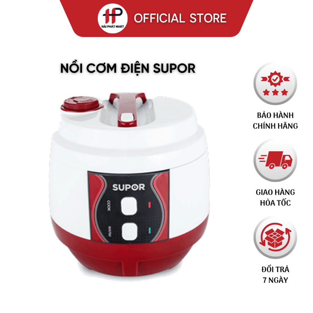 Nồi cơm điện cơ lòng niêu 1.8L Supor CFXB50YB13-VN hàng chính hãng bảo hành 12 tháng