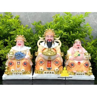 Bộ tượng Thần Tài thổ địa đá thần tiền đá thờ cúng