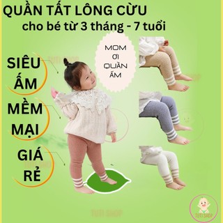Quần Tất Len, lông cừu ko Bàn, legging lót lông, xù  Cho Bé 1 Tuổi, 2 Tuổi, 3 Tuổi,4 -6Tuổi Tutishop