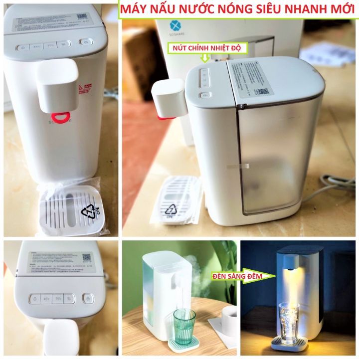 Máy nước thông minh 3L mới 2023 Máy làm lạnh nước nóng thông minh Màn hình cảm ứng Chức năng nhìn ban đêm
