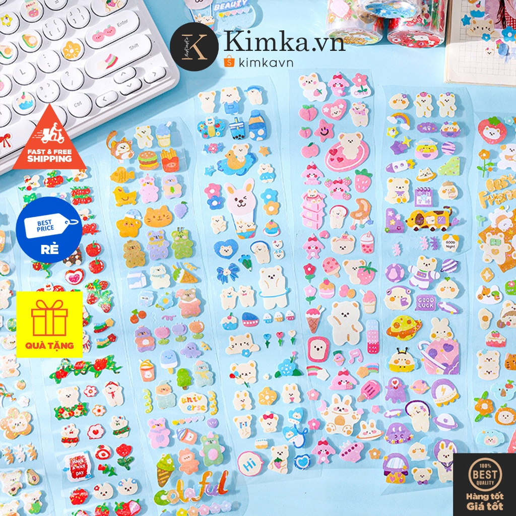 (503) Sticker, Hình Dán Cuộn Trang Trí Sổ