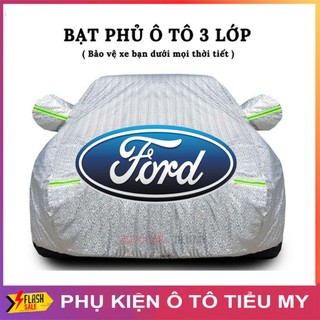 Bạt Phủ Xe Ô Tô Ford EcoSport, Everest, Escape, Focus, Explorer, Ranger - Chất Liệu Bạt Tráng Nhôm 3 Lớp