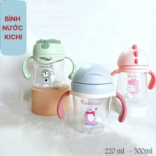 Bình nước cho bé, bình tập uống nước cho bé kichilachi 220ml/240ml/300ml
