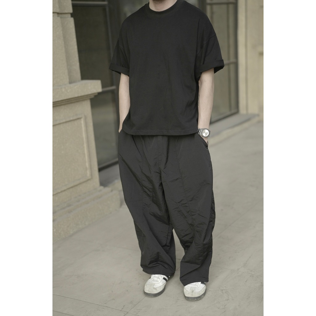 Quần gió ống rộng Wide-leg pants THEM STUDIO Ver 2.Unisex