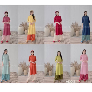 Áo dài cách tân dáng truyền thống, áo dài dáng xưa ngực đính ngọc đủ màu sắc chất liệu lụa giá sỉ tận gốc
