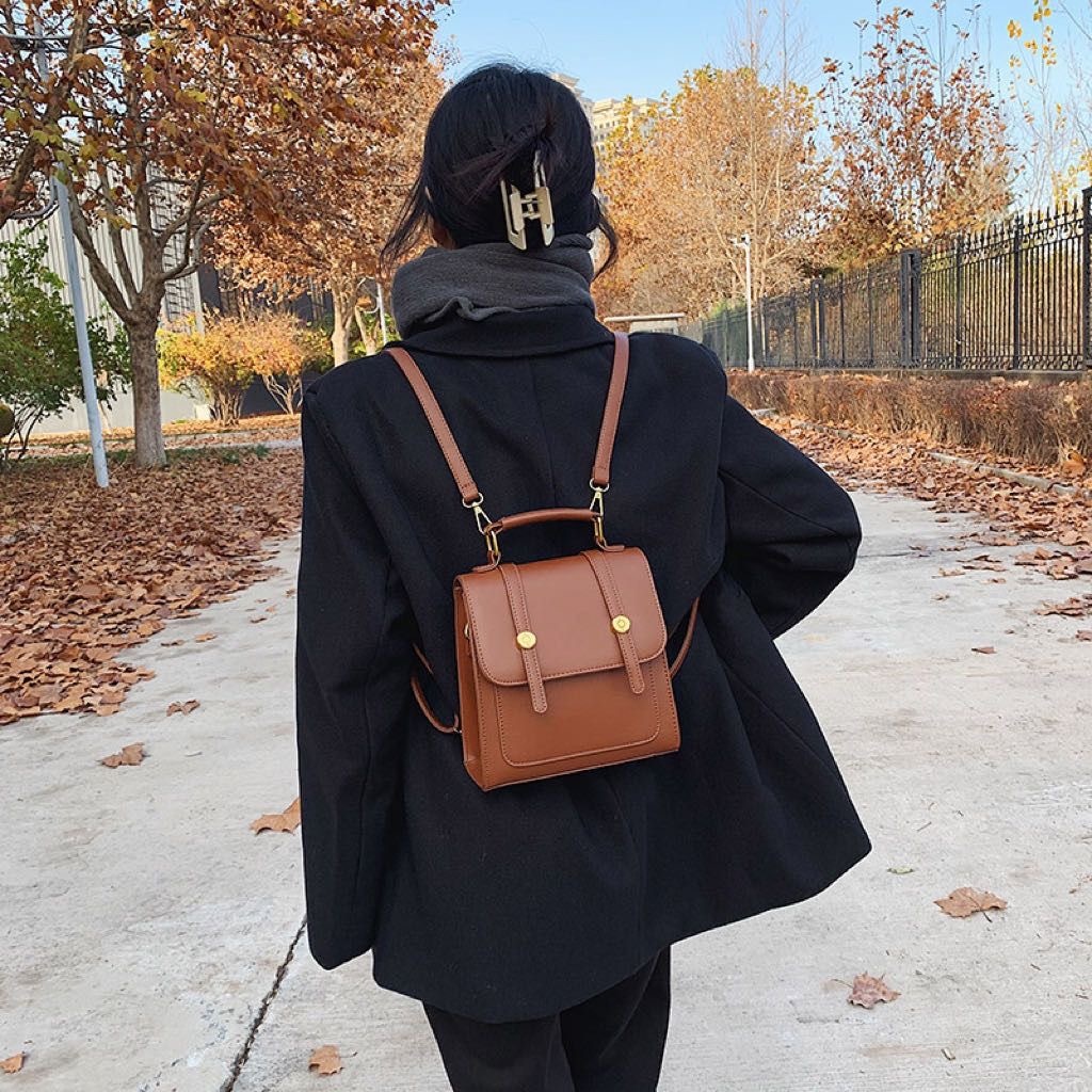 BALO MINI, balo vuông thời trang nữ, BALO ĐEO CHÉO VINTAGE CÁ TÍNH, balo da giá rẻ chất lượng cao