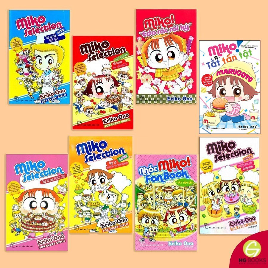 Truyện Tranh: Nhóc Miko Cô Bé Nhí Nhảnh Ngoại Truyện - Miko Selection (combo 8 cuốn)