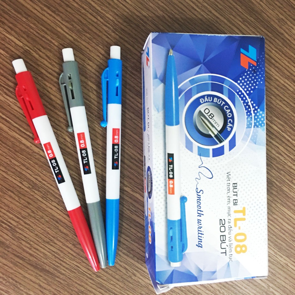 COMBO 5 CÂY Bút bi bấm Thiên Long TL08