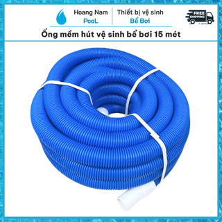 Ống mềm hút vệ sinh bể bơi dài 15 mét, Ống hút đáy hồ bơi, bể bơi