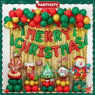Set trang trí noel, bóng bay trang trí giáng sinh nhiều mẫu mới đẹp đầy đủ phụ kiện trang trí noel