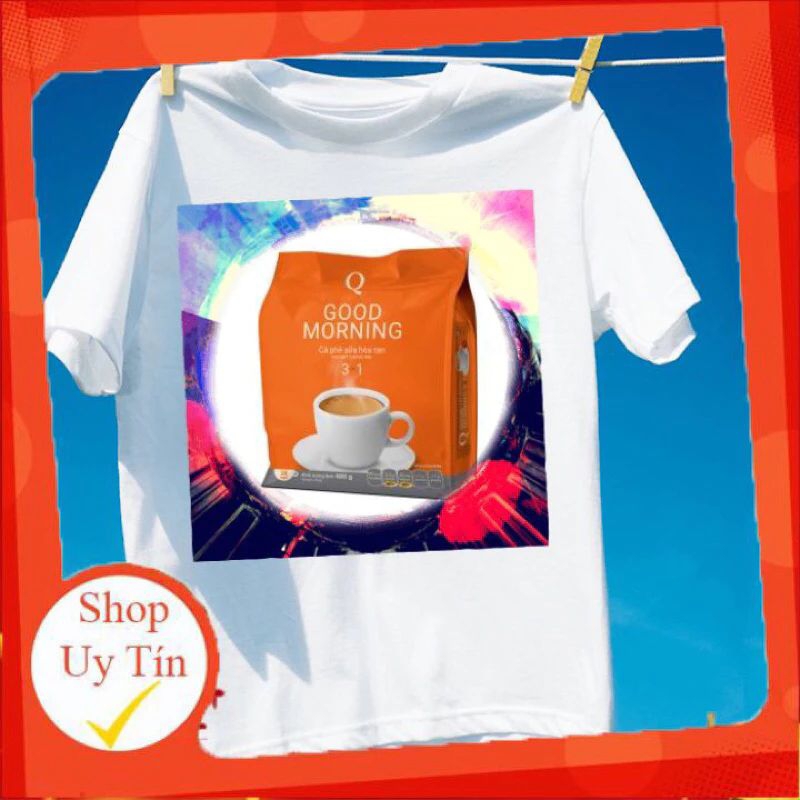 Áo thun phê sữa Good morning Trần Quang 24 gói