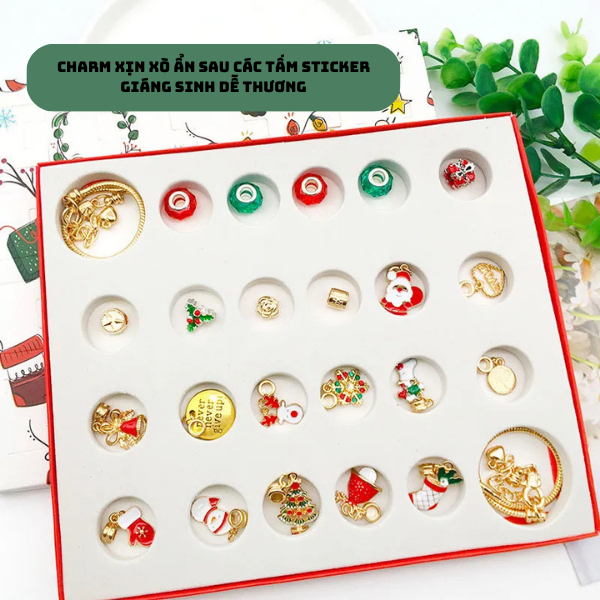 Đồ Chơi Hộp Mù, Charm Vòng Tay Trang Trí Siêu Dễ Thương Cho Giáng Sinh, Quà Tặng Hot Noel 2023