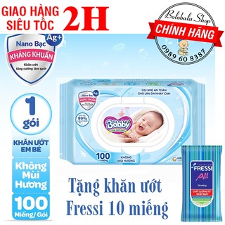 Khăn ướt bobby 100 miếng/ 80 miếng