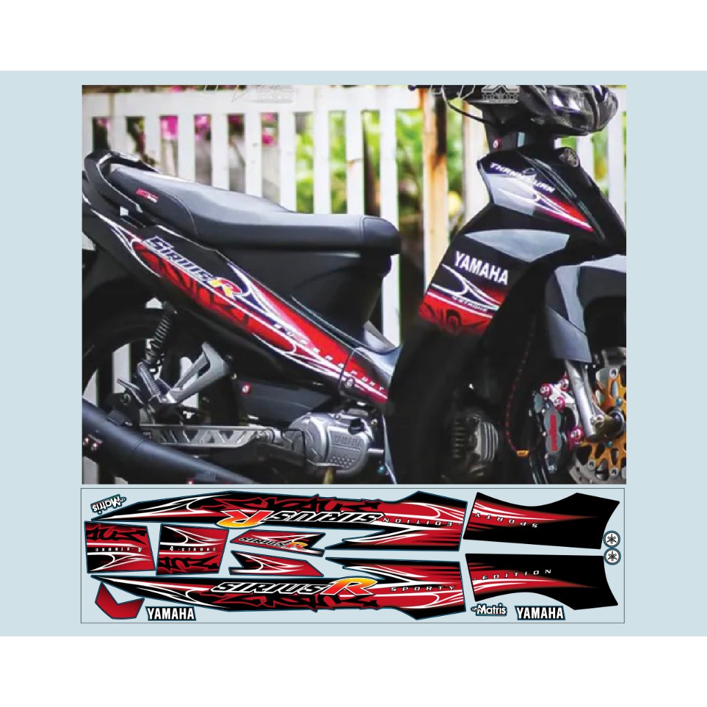 TEM SIRIUS ZIN R ĐỎ ĐEN XE ĐEN