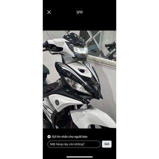 Tem exciter 135 lc chế trắng đen xe đen