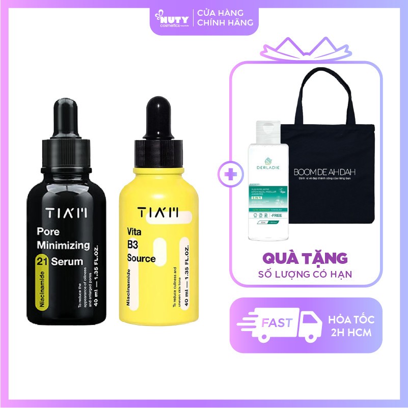 Tinh Chất Thu Nhỏ Lỗ Chân Lông, Làm Đều Màu Da Niacinamide 20% + Zinc 1% Tiam Pore Minimizing 21 Serum (40ml)