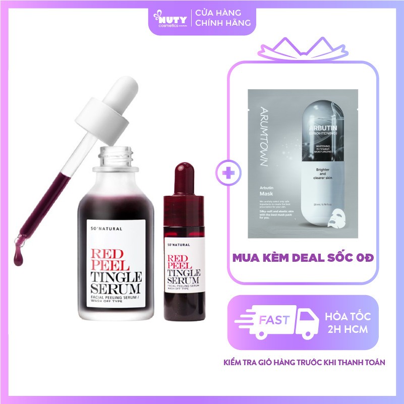 Tinh Chất Tái Tạo Da So’ Natural Red Peel Tingle Serum