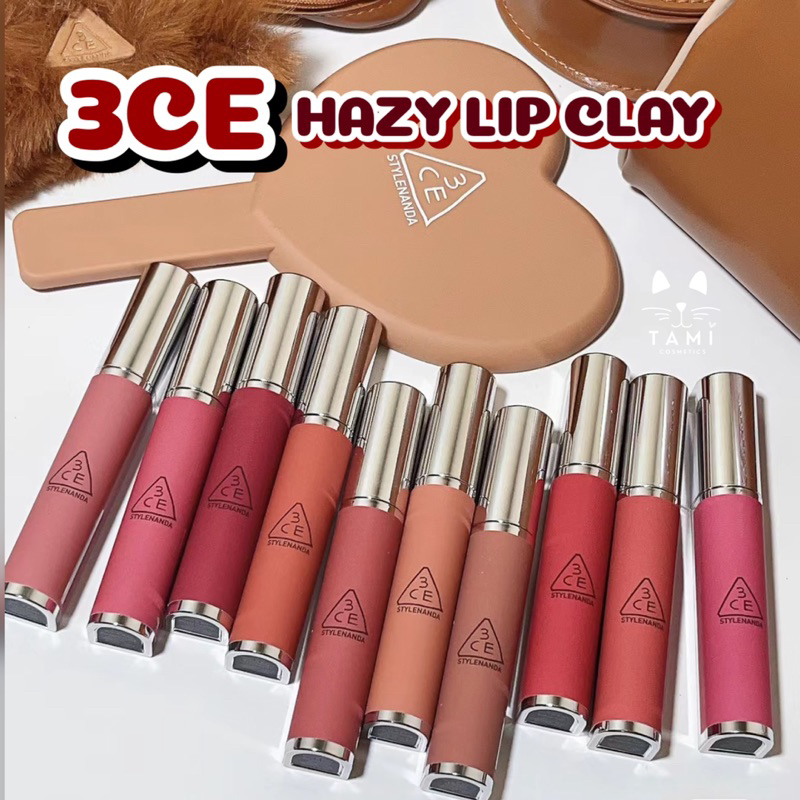Son Kem Siêu Lì Mịn Môi 3CE Hazy Lip Clay - LAMII BEAUTY