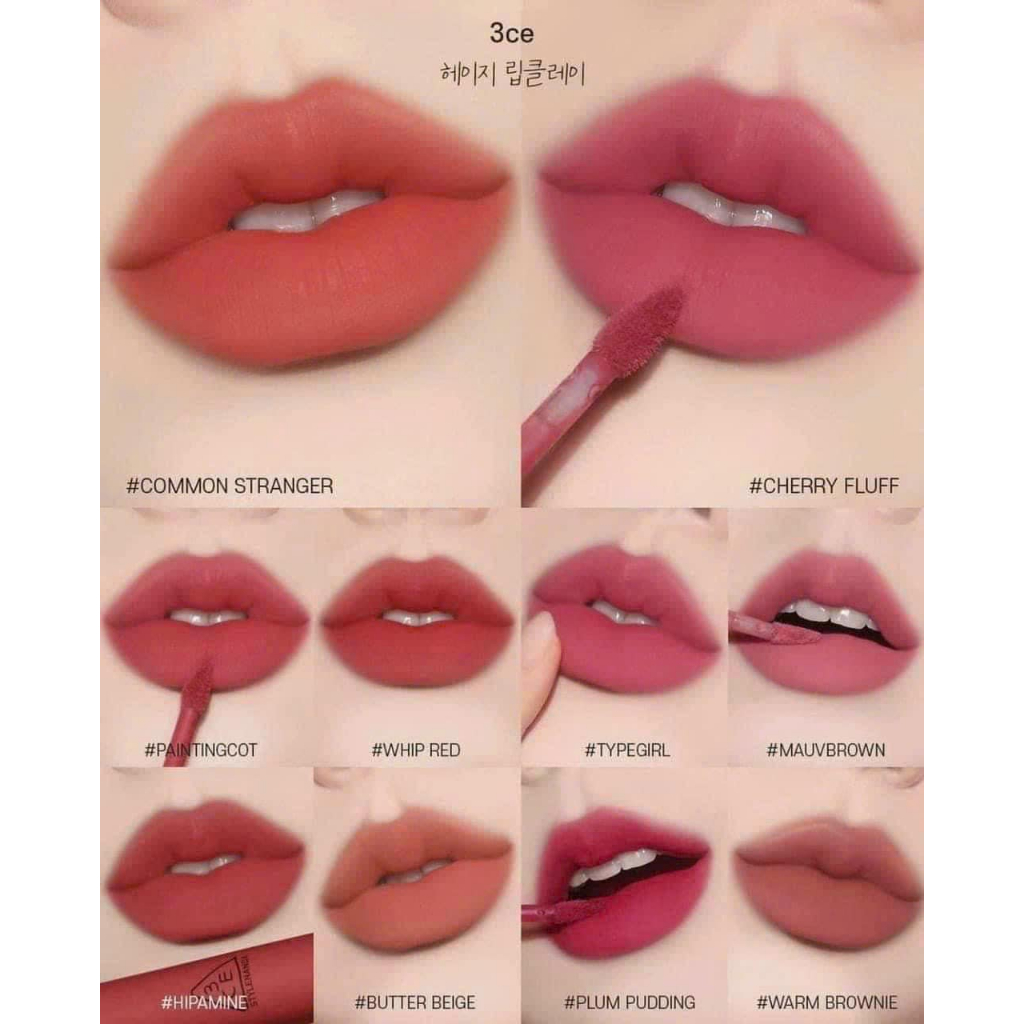 Son Kem Siêu Lì Mịn Môi 3CE Hazy Lip Clay - LAMII BEAUTY