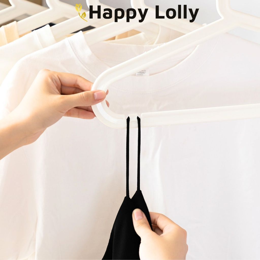 Móc treo quần áo nhựa chống trượt đa năng phong cách Châu Âu FITJOY