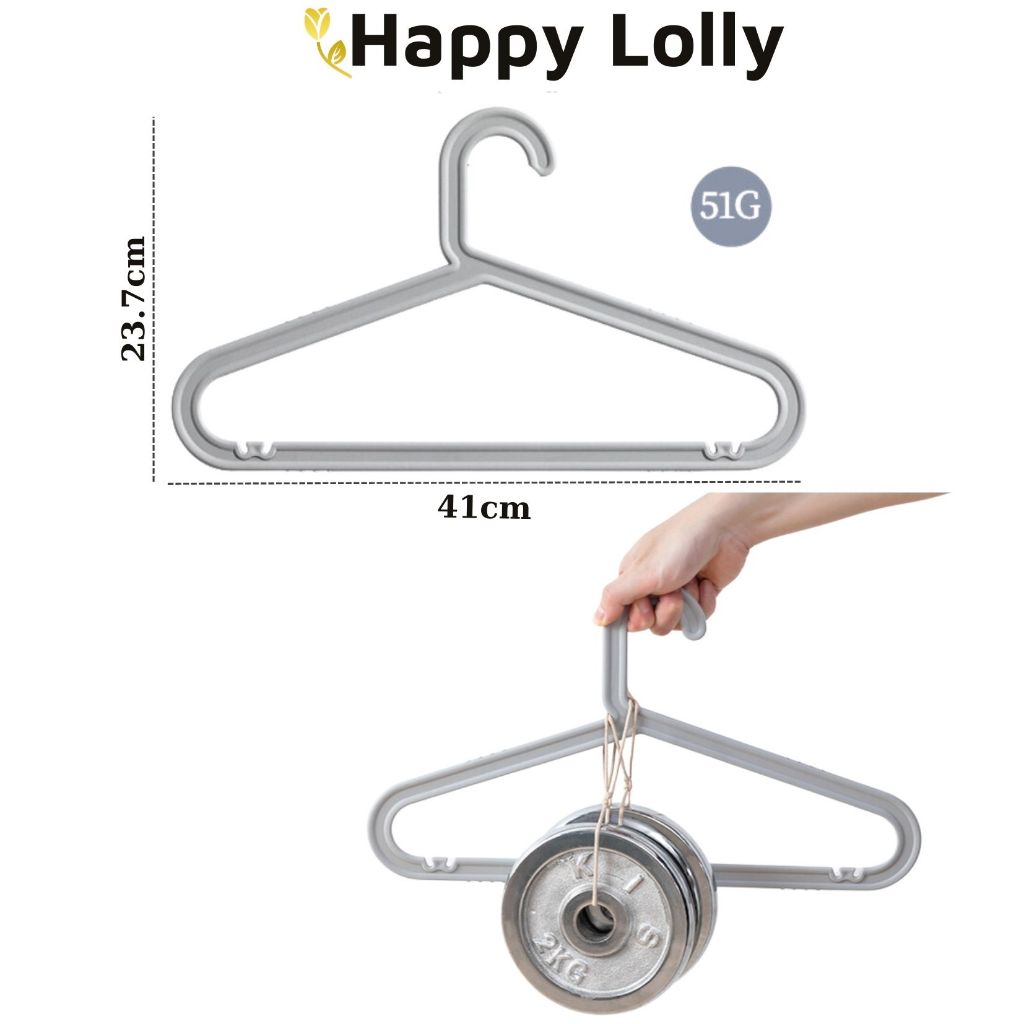 Móc treo quần áo nhựa chống trượt đa năng phong cách Châu Âu FITJOY